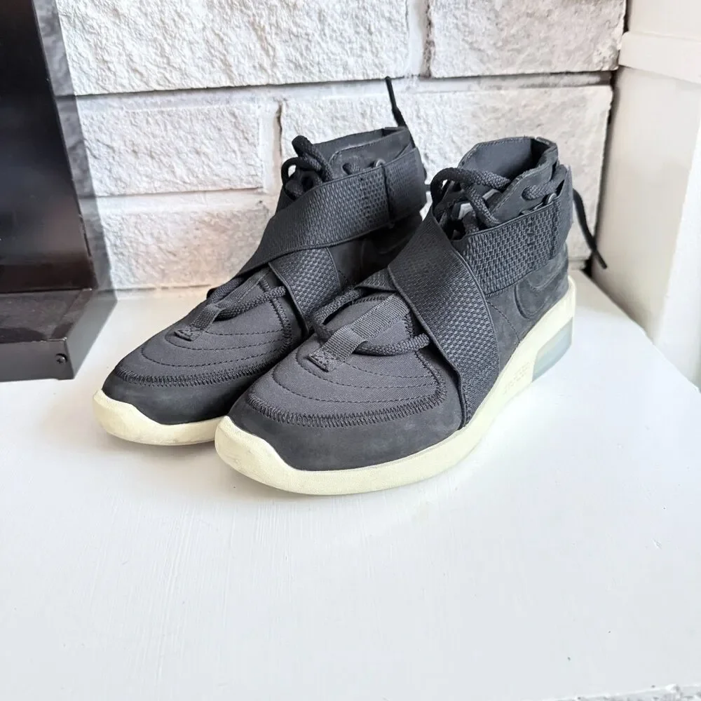 Nike Air 180 Fear of God Black Criss Cross Sneaker Strap Boys Women's Size 5